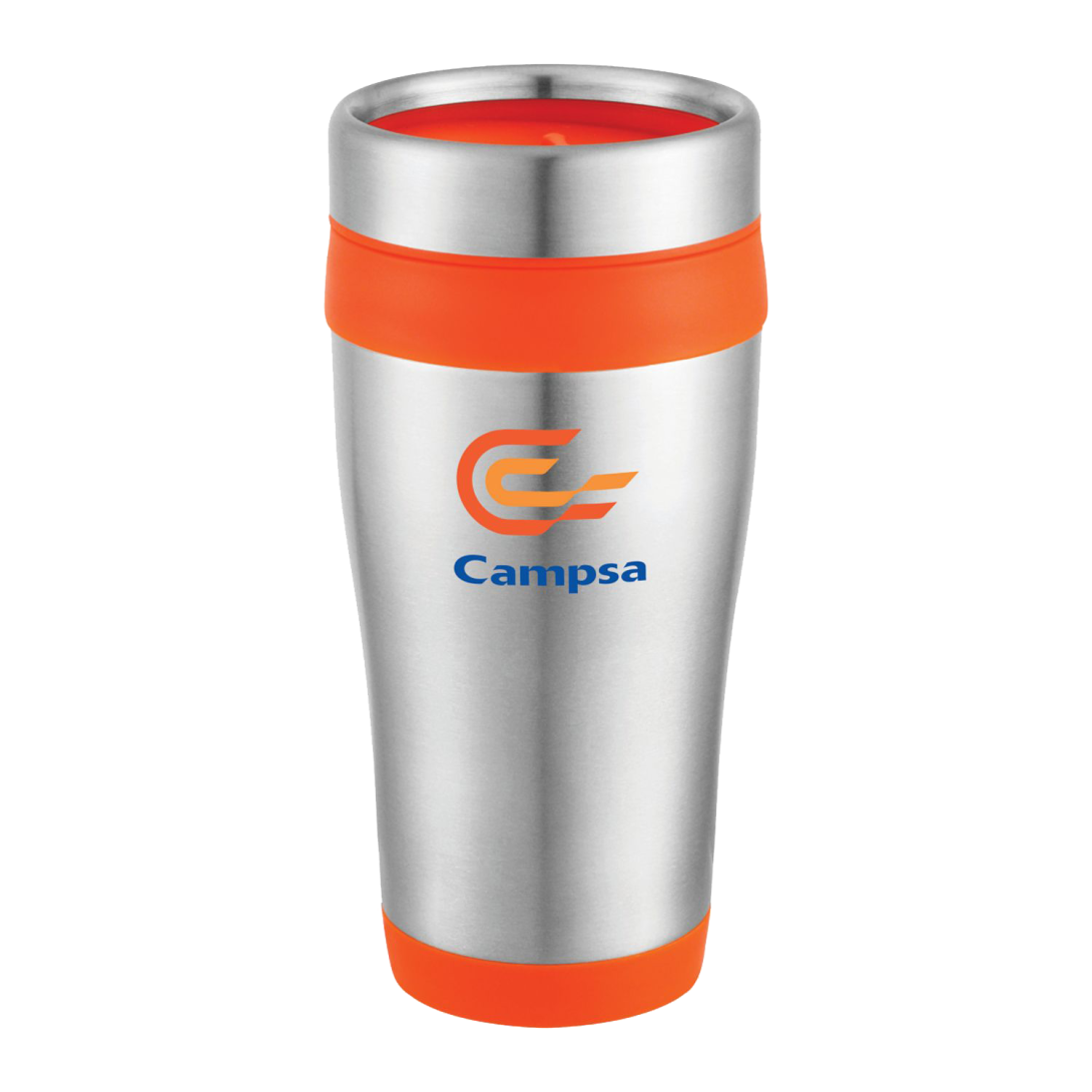 Carmel 16 oz Travel Tumbler - Orange